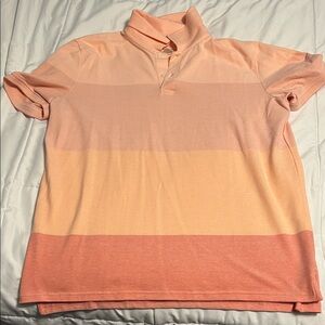 St. John's Bay Men's Polo Shirt - Peach and Coral